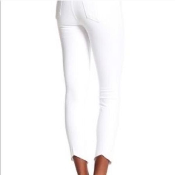 Rag & Bone High Rise Skinny Ankle Jeans in White Manson - Picture 2 of 7